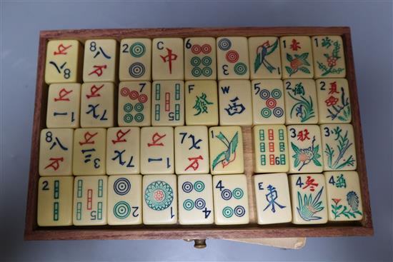 A mah jong set